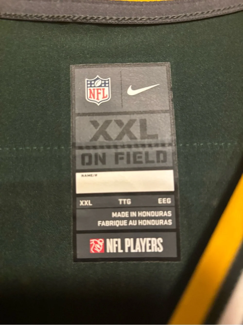 Brand New Aaron Rodger’s Green Bay Nike Jersey size XXL